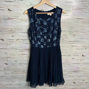 ERIN FETHERSTON Cocktail blue sparkly dress  size 6